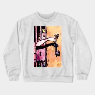 Open to life, the key is you. Crewneck Sweatshirt